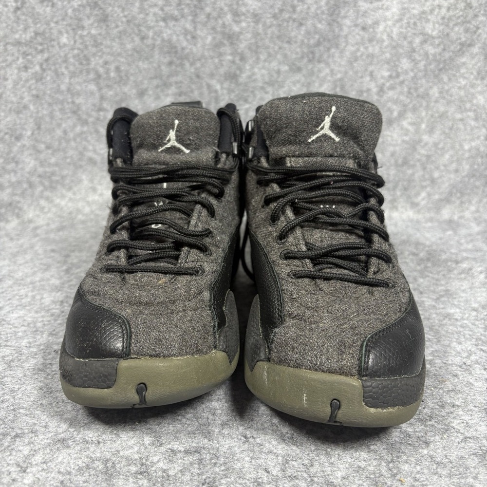 Jordan 12 Retro Wool Dark Grey Black 852626-003 Mens 5.5Y‎ Sneakers